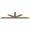 Ekena Millwork Saratoga Rough Sawn Timber Gable Bracket, Douglas Fir, 72"W x 21"H x 2"D x 4"F, 7/12 Pitch GBW072X21X0204SAR00RDF - alternate 5